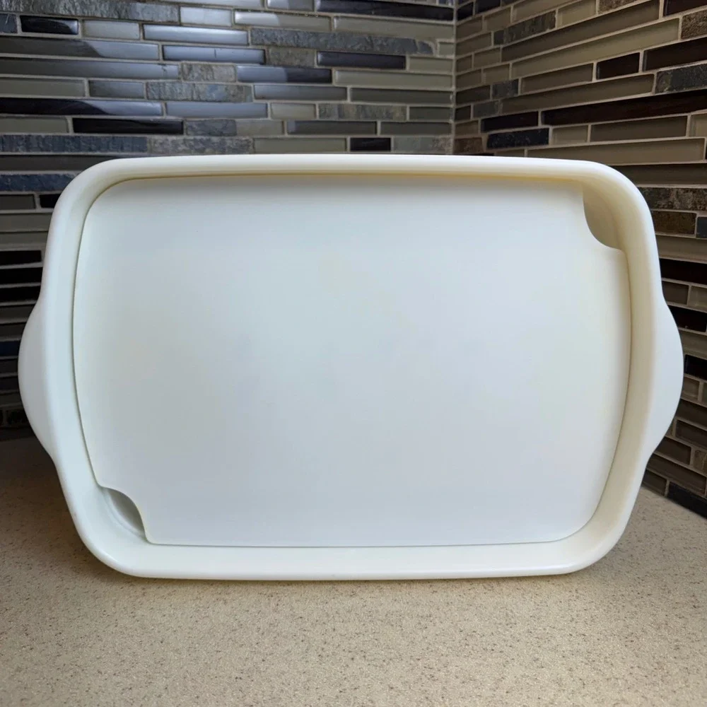 Pampered Chef Chillzanne Rectangle Server 2781 Egg Tray/ Veggie Platter Complete